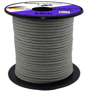 Hanfseil 10mm – 16-fach geflochten, 100% Naturhanf, mit Kern, reißfest & dehnungsarm, Meterware - 100m Spule - 50m