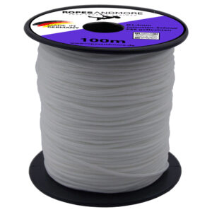 Jalousien Schnur Rollo Zugschnur 1,4mm geflochten 100m Weiß, Schwarz