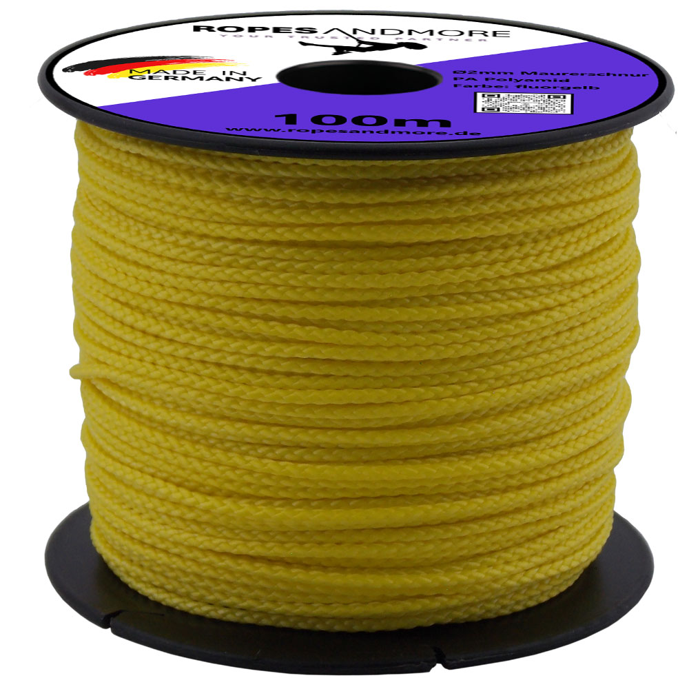 Maurerschnur Werkzeug Zubehör PA Polyamid Ø2mm geflochten 100m