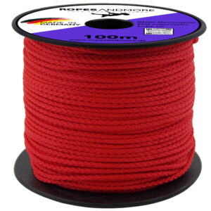 Maurerschnur | Richtschnur | PP Ø2mm geflochten | Zubehör Werkzeug - rot, 100m
