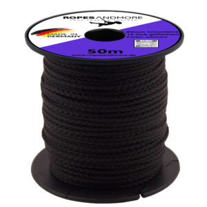 Universalschnur Ø2mm Tampen 8-fach geflochten 50m Schwarz