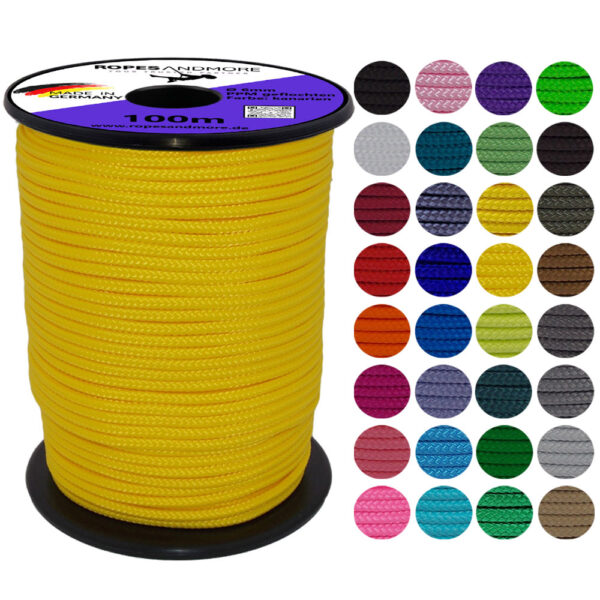 Polypropylenseile PPM Seil Ø6mm 16-fach geflochten 34 Farben