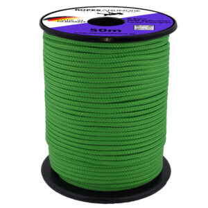 Polypropylenseile PPM Seil Ø8mm 16-fach geflochten 34 Farben - Fluorgrün, 50m