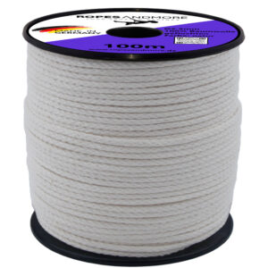 Baumwollseil Ø2,5mm 8-fach geflochten 100% Baumwolle 100m
