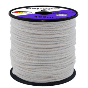 Baumwollseil Ø1,5mm 8-fach geflochten 100% Baumwolle 100m Farbe Natur