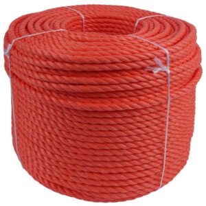 Polypropylenseil PP SPLIT Ø24mm 3-litzig gedreht 220m Rot / Schwarz