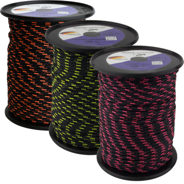 Abspannseil PES Polyesterseil Ø4 mm geflochtenes Spannseil - Abspannen 50m/ 100m verschiedene Farben