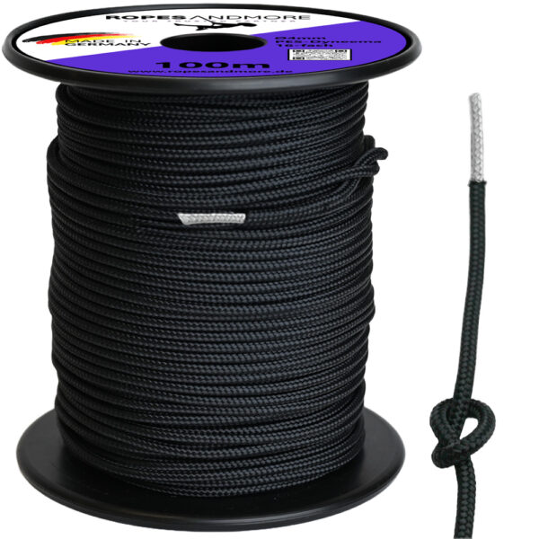 Dyneema® Seil 4 mm mit Polyester-Mantel – hochfest, UV-beständig, Made in Germany (1–100 m)