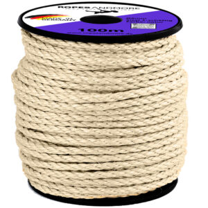 Sisalseil Ø6mm 3-litzig gedreht, ab 1m bis 220m Trosse – Premium Qualität aus deutscher Herstellung