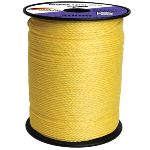Polypropylenseil PP SPLIT Seil Ø4mm 3-litzig gedreht 220m - Gelb