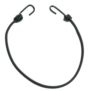 Spanner mit Spiralhaken aus 6mm Expanderseil – Made in Germany – 40cm, 60cm, 80mm - 40cm, Schwarz