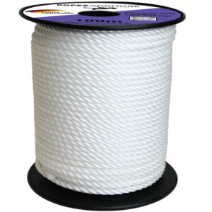 Polypropylenseil PP SPLIT Seil Ø8mm 3-litzig gedreht 100m Farbe: Weiß
