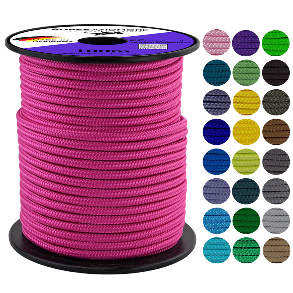 Polypropylenseile PPM Seil Ø16mm 16-fach geflochten 34 Farben