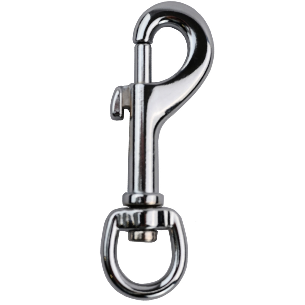 Karabinerhaken 75 mm – Karabiner mit Schnapper verchromt