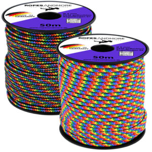 Polypropylenseile PPM Seil Ø3mm-5mm 16-fach geflochten Rainbow-Edition