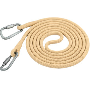 Hochwertige Führleine für Pferde 10 mm PP Seil Beige – 3 m, 5 m mit Karabiner – robust & wetterfest Handmade by Alice