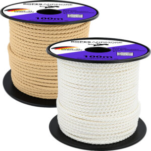 Spezialseil B1 Ø10mm – schwer entflammbar – 8-fach geflochtenes Polyesterseil – flammhemmend nach EN 13501-B1 – robust, abriebfest & UV-beständig – Ropes and More