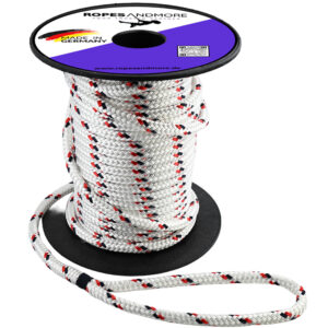 Festmacher Polyesterseil mit einseitigem Augspleiß & Takling – Ø8–16 mm, 6–30 m Länge – Ropes and More – UV-beständig, reißfest, seewasserfest