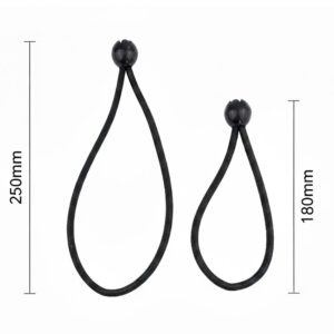 Expanderseil mit Kugel Gummiseil Gummischnur Spannseil 18cm, 25cm von Ropes and More