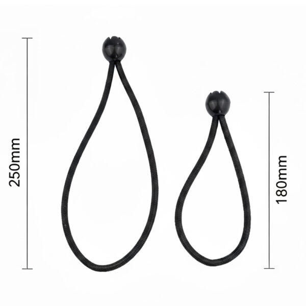 Expanderseil mit Kugel Gummiseil Gummischnur Spannseil 18cm, 25cm von Ropes and More