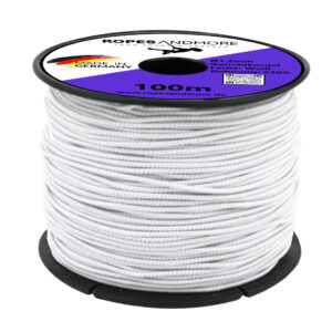 Elastische Umwindekordel 1,2 mm mit 330 % Dehnung – robuste, vielseitig einsetzbare Gummikordel für Basteln, Nähen, DIY und Verpackung