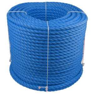 Polypropylenseil SPLIT 20 mm in Blau, 3-litzig gedreht, robust und schwimmfähig – Ropes and More