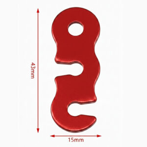Aluminium Zeltspanner Rot – Leicht, robust & für Seile 3 - 5 mm