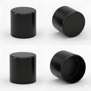 Seilendkappe Abschlusskappe aus Messing – Schwarz