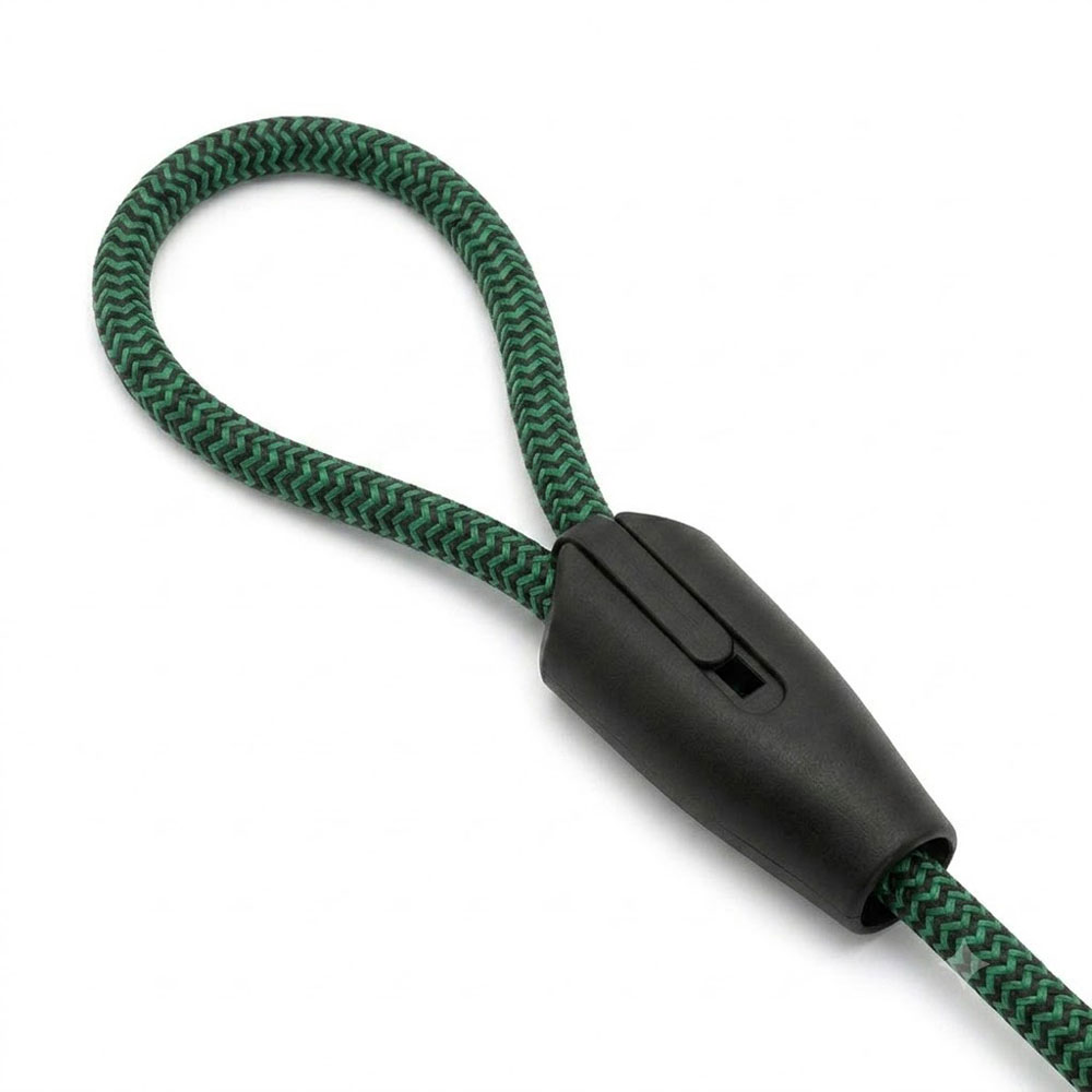 Premium Seilklemme Schwarz (42mm) – Robuste Kunststoff-Abdeckung für Seile 8mm bis 10mm – Ideal für Hundeleinen, Outdoor & DIY – Bild 3